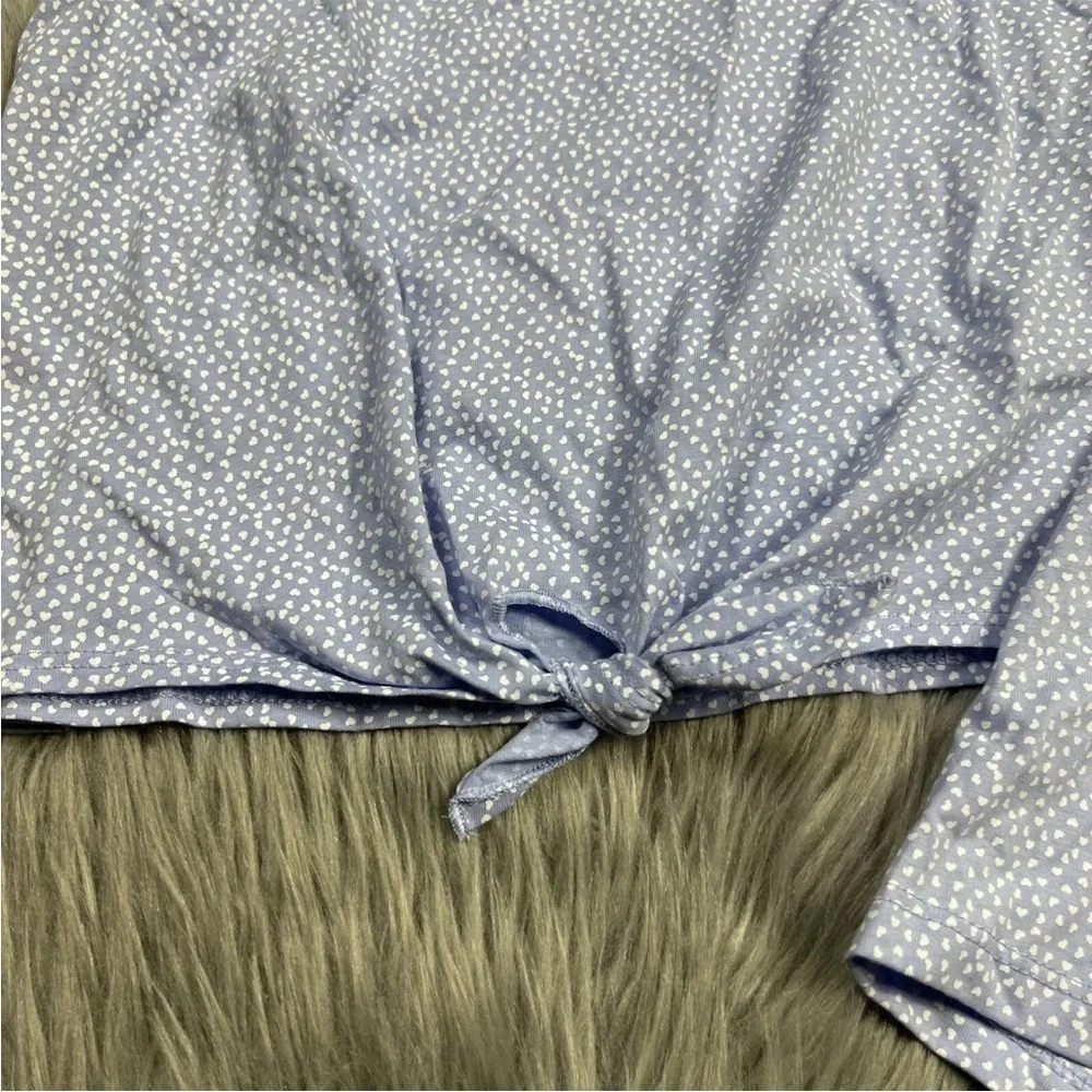 H&M Girls Heart Print 2 Piece Cotton Tank Shorts Set Size 10
